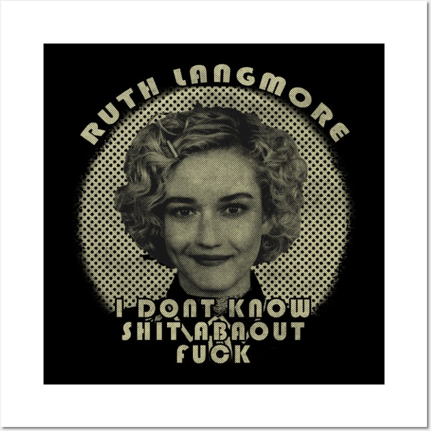 Ruth Langmo - i dont know shit oldstyle Wall Art by oeyadrawingshop